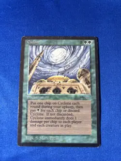 CYCLONE LP Arabian Nights Original mtg Magic fast shipping - Image 1