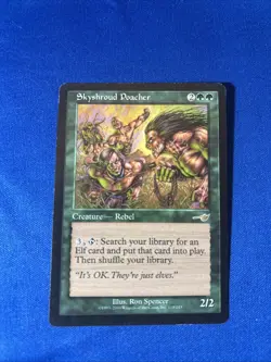 SKYSHROUD POACHER LP Nemesis mtg Magic fast shipping - Image 1