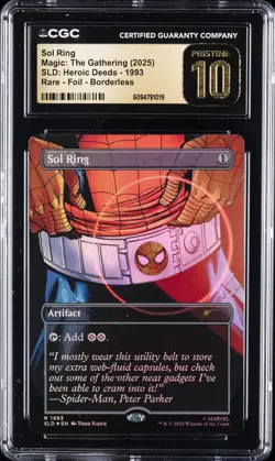 2025 MTG SLD: HEROIC DEEDS RARE FOIL BORDERLESS #1993 SOL RING CGC 10 PRISTINE - Image 1