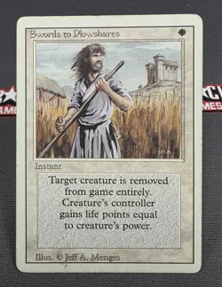MTG Set of 4 Swords to Plowshares- 3rd Edition Magic the Gathering Card # 041 - Image 2