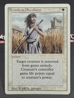 MTG Set of 4 Swords to Plowshares- 3rd Edition Magic the Gathering Card # 041 - Image 4