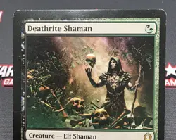 MTG Deathrite Shaman- DAMAGED - Signed -Return to Ravnica Magic Card # 213 - Image 3