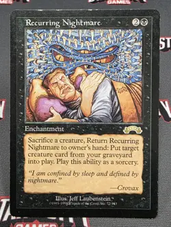 MTG Recurring Nightmare - Exodus Magic the Gathering Card # 072 - Image 1
