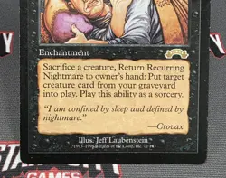 MTG Recurring Nightmare - Exodus Magic the Gathering Card # 072 - Image 4