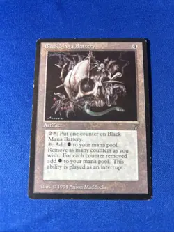 BLACK MANA BATTERY LP Legends Original mtg Magic fast shipping - Image 1