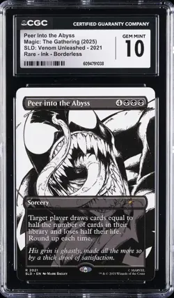 2025 MTG SLD: VENOM UNLEASHED #2025 PEER INTO THE ABYSS CGC 10 GEM MINT - Image 1