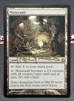 MTG Mutavault- Signed -Morningtide Magic the Gathering Card # 148 - Image 1