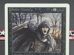 MTG Zombie Master- DAMAGED -Unlimited Edition Magic the Gathering Card # 138 - Image 3