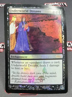 MTG FOIL Underworld Dreams- DAMAGED -Two-Headed Giant Promo Magic Card # 001 - Image 1