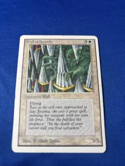 WALL OF SWORDS LP Unlimited Vintage mtg Magic fast shipping - Image 1