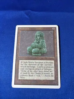 JADE STATUE MP Unlimited Vintage mtg Magic fast shipping - Image 1