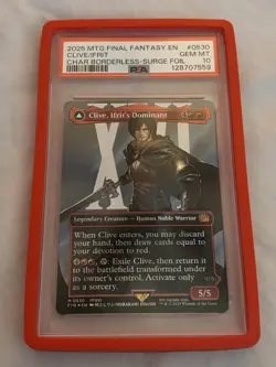 Magic MTG Clive, Ifrit's Dominant #0530 Surge Foil GEM MINT PSA 10 Final Fantasy - Image 1