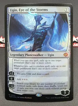 MTG FOIL Ugin, Eye of the Storms- WRITTEN ON -Promo Pack Magic Card # 001 - Image 1