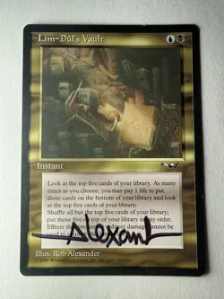 Artist Signed Lim-Dul’s Vault MTG Alliances MTG 1996 - Image 1