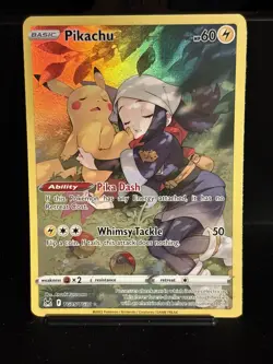 Pokemon Pikachu TCG Ultra Rare Holo Card TG05/TG30 Lost Origin - Image 1