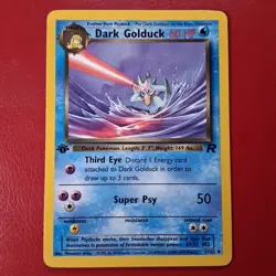 Dark Golduck 37/82 Team Rocket Regular First Edition Pokemon Card LP - Image 1