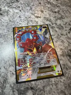 Volcanion EX Secret Rare 115/114 XY Steam Siege Holo Pokemon Card NM - Image 3