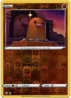 Diglett 084/189 Darkness Ablaze Reverse Holo Common NM Pokemon DNA GAMES - Image 1