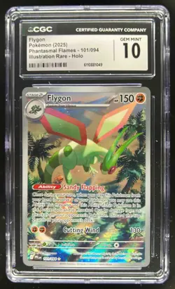 2025 Pokemon Phantasmal Flames Flygon Illustration Rare #101/094 CGC 10 - Image 1