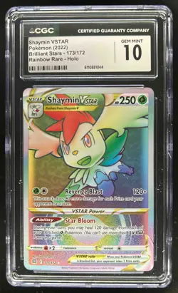 2022 Pokemon SWSH Brilliant Stars Shaymin VST #173/172 CGC 10 - Image 1