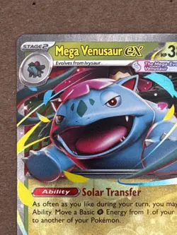 Pokemon TCG Mega Venusaur EX 003/132 English Mega Evolution Holo NM - Image 3