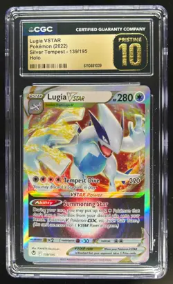 2022 Pokemon SWSH Silver Tempest Lugia VST Promos PRISTINE #139/195 CGC 10 - Image 1