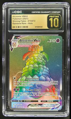 2021 Pokemon SWSH Shining Fates Alcremie VM PRISTINE #073/072 CGC 10 - Image 1