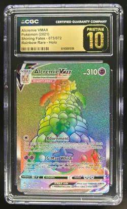 2021 Pokemon SWSH Shining Fates Alcremie VM PRISTINE #073/072 CGC 10 - Image 1