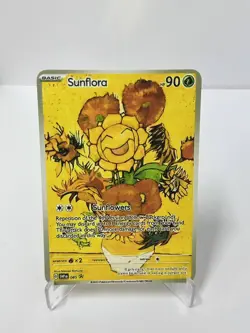Sunflora HP90 Metal Pokemon Card-Collectible Gift Display. - Image 1
