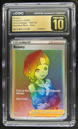 2020 Pokemon SWSH Vivid Voltage Beauty PRISTINE #194/185 CGC 10 - Image 1