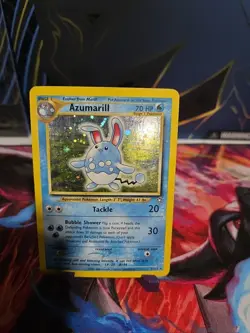 Pokemon Azumarill Holo Rare Neo Genesis 2000 2/111 TCG Card HP #11 - Image 1