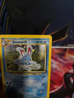 Pokemon Azumarill Holo Rare Neo Genesis 2000 2/111 TCG Card HP #11 - Image 3