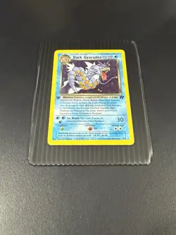 Pokemon TCG 1st Edition Dark Gyarados Team Rocket 8/82 Rare Holofoil Holo Card - Image 3