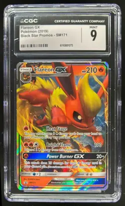 2016-19 Pokemon SM Black Star Promos Flareon #SM171 CGC 9 - Image 1