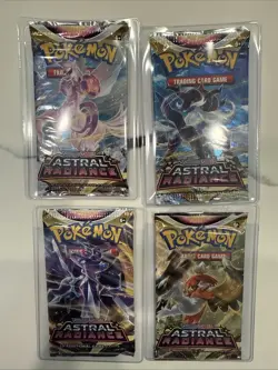 Pokemon Sword & Shield Astral Radiance Art Set Booster Packs Lot Of 4 - Image 1
