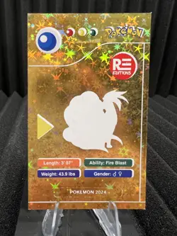 Ninetales #38 - Gold Holo - Pokedex Black Kanto 2024 - Pokemon Card - Image 2