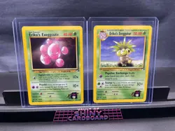 Pokemon WOTC Exeggcute Evolution Lot Erika's Exeggcute Erika's Exeggutor - Image 1