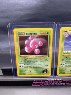 Pokemon WOTC Exeggcute Evolution Lot Erika's Exeggcute Erika's Exeggutor - Image 2