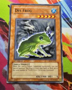 Yugioh! Des Frog - CRV-EN026 - Common - 1st Edition Lightly Played / NM Card - Image 2