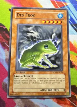 Yugioh! Des Frog - CRV-EN026 - Common - 1st Edition Lightly Played / NM Card - Image 3