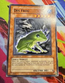 Yugioh! Des Frog - CRV-EN026 - Common - 1st Edition Lightly Played / NM Card - Image 4