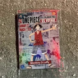 Bandai Namco One Piece CCG Monkey D. Luffy US Voyage Card 2026 5000 Power - Image 1