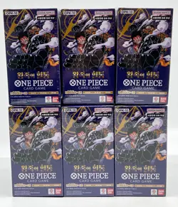 #2 Lot of (6) One Piece Korean OPK-10 Royal Blood Booster Boxes Sealed - Image 1