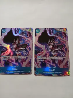 One Piece Kaido OP04-044 PRB01 Alternate Art Set of 2 great condition - Image 1
