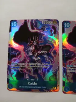 One Piece Kaido OP04-044 PRB01 Alternate Art Set of 2 great condition - Image 3