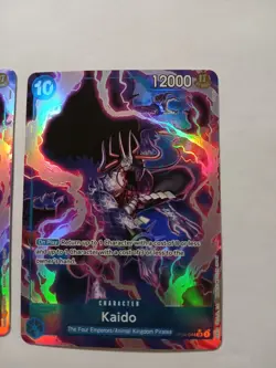 One Piece Kaido OP04-044 PRB01 Alternate Art Set of 2 great condition - Image 4