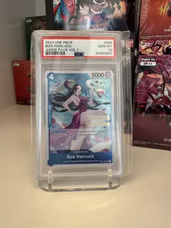 PSA 10 2023 One Piece TCG Boa Hancock OP02-059 Judge Pack Vol.1 - Image 1