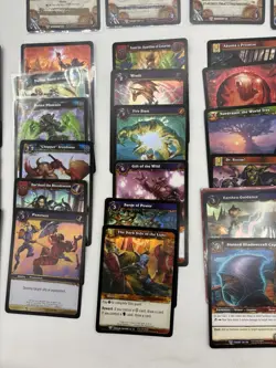 Lot Of 50 World Of Warcraft TCG Rares + Holos -Throne Twilight Illidan Elements - Image 3