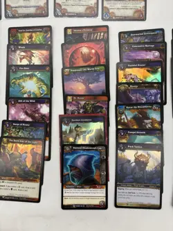 Lot Of 50 World Of Warcraft TCG Rares + Holos -Throne Twilight Illidan Elements - Image 4