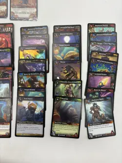Lot Of 50 World Of Warcraft TCG Rares + Holos -Throne Twilight Illidan Elements - Image 5